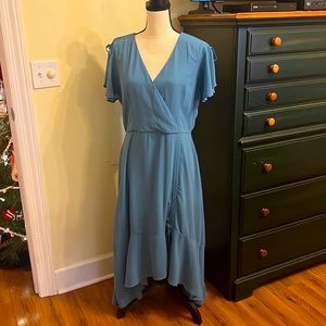 Lulus slate blue maxi dress XL